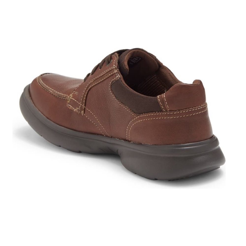 Clarks Mens Bradley Vibe Moc Toe Sneaker In Tan Tumble - New In Box -Reemoly - Picture 14 of 16